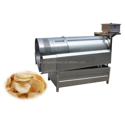 China Snacks Fried Potato Chips Rotary Drum Seasoning Seasoning Machine for sale