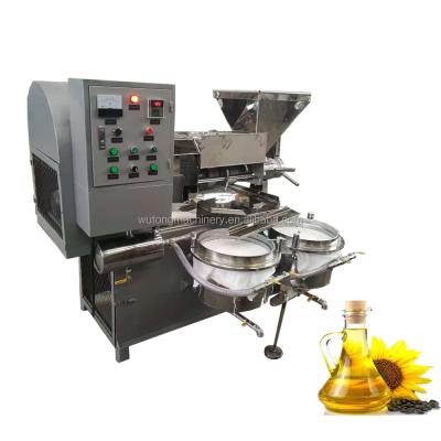 China Automatic Mini Oil Making Machine Large Capacity Hemp Oil Press Machine / Oil Pressers for sale