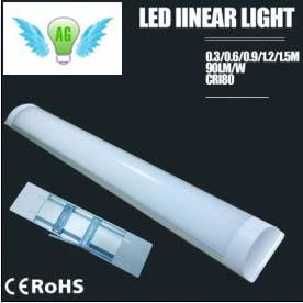 China Color adjustable LED Flat Tube 900mm 2700LM 30W LED Batten Light New Technology for sale