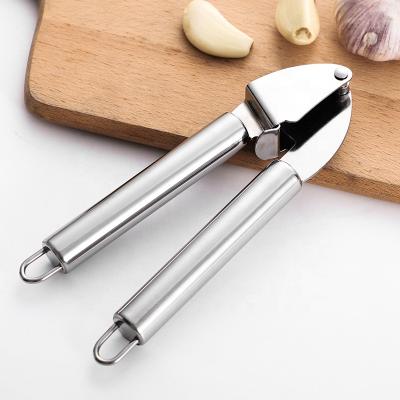 China Viable Hot Selling 18/0 Manual Amazon Stainless Steel Garlic Slice Press Hand Held Garlic Press for sale