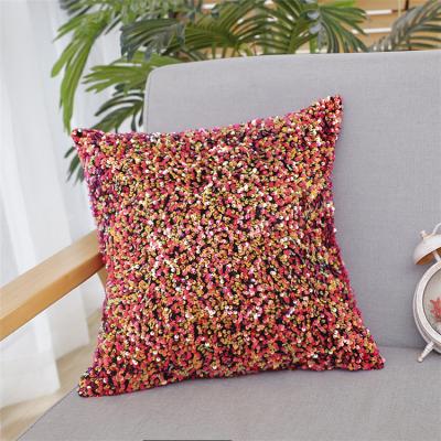 China Sofa Seats Cotton Fancy Sequin Cushion Cover Christmas Quality Anti-static Luxury Decorative Pillow Cushion Covers for sale