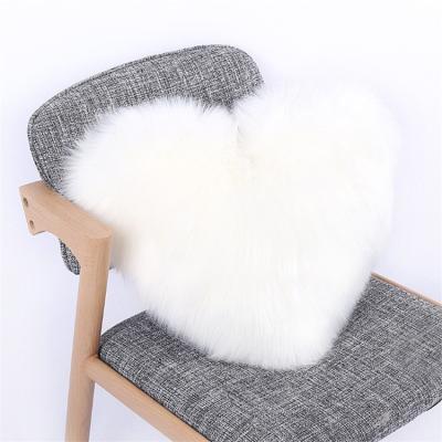 China Single plush cushion cover, fur cushion cover, white loveseat cushion cover for sale