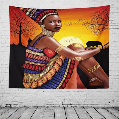 China African Indian Tapestry Cozy Custom Made Wall Hanging Women Tapestry for sale