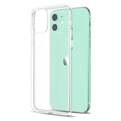 China Wholesale Anti-yellowing Crystal Clear Transparent Soft TPU Anti-drop 6.1 6.7 Phone Case For iPhone 11/12 for sale