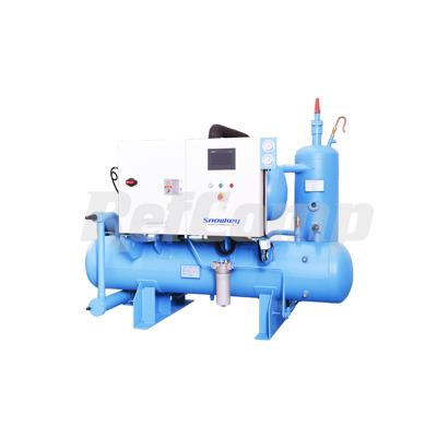 China Hotels Refcomp R1BHSW3L130-VDNA Screw Freezer Compressor Unit for sale