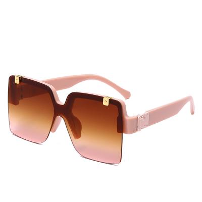 China Fashion Sunglasses Fit Rimless Sunglasses 2021 Fashionable Gafas De Sol Women Polycarbonate Sunglasses Oculos De Sol for sale