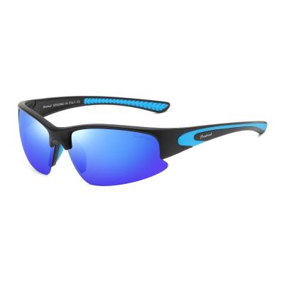 China Wholesale Anti UV Half Frame Double Injection Unisex Sports Cycling Polarized Sunglasses for sale