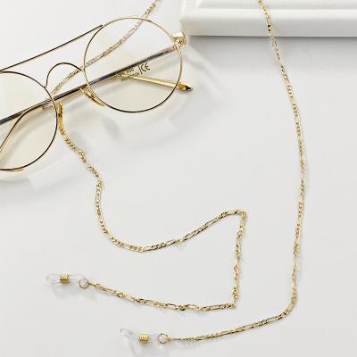 China Wholesale Cheap Women Gold Sunglasses Copper Fashoin Fashion Chain Accessories Face Chain Degli Masking Chain Occhiali for sale