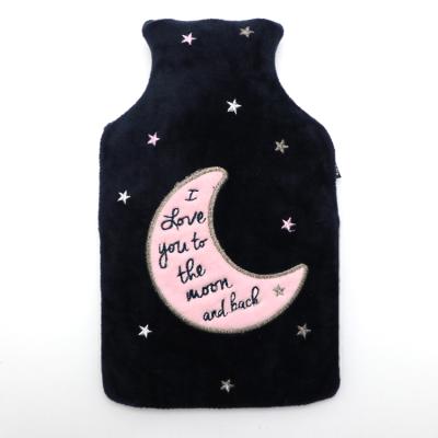 China 2018 hot sale FLANNEL custom logo modern hot water bottle with sipper for sale