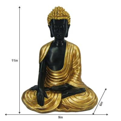 China Global Chinese ODM style OEM JiXin character decoration old creative garden decor ornament Resin Buddha sleeping statue crafts for sale