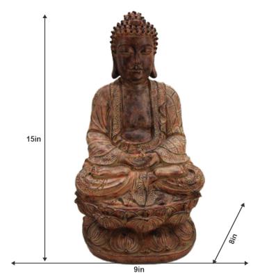 China Zen Garden Meditation Decor Zen JiXin Figurine Antique Home Office Outdoor Indoor Garden Resting World Statue OEM ODM Buddha Statue for sale