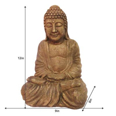 China JiXin Global OEM ODM Buddha Statue Praying Home Decor 12in Buddah Gift Zen Buddha Sculpture Indoor Outdoor Collectibles Figurines for sale