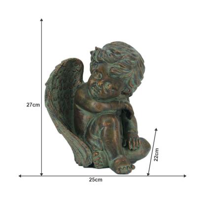 China Home Resin Art Sculpture Modern Jixin Decor OEM ODM Garden World Outdoor Decorative Sculpture Angel Resin Religious Hotel Statue for sale