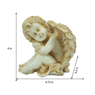 China JiXin OEM ODM Global Nordic Angel Angel Decoration Patio Garden Lawn Sculptures Water Fountain Resin Decor Angel Statues for gardensJi for sale