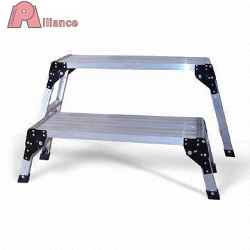 China Folding Ladders Aluminum Work Platform/Safety Working Platform/Portable/Easy To Carry for sale