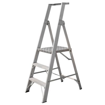 China Folding Ladders 3 Step Ladder Aluminum Stairs Folding Steps Step Ladder Aluminum Platform Ladder for sale