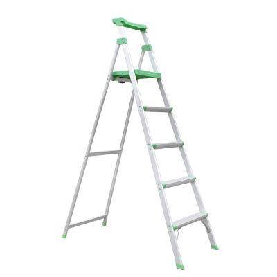 China Household 5 step ladder step ladder foldable aluminum escada step ladder collapsible household step ladder for sale