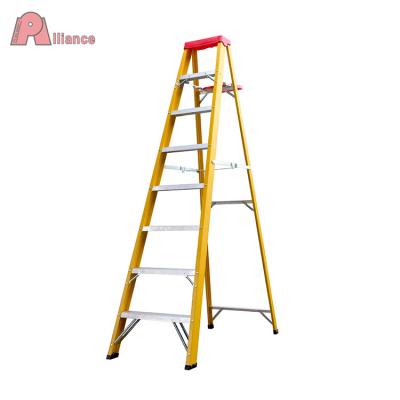 China Aluminum Folding Ladders Fiberglass Step Ladder, Step Ladder 4 5 6 7 for sale