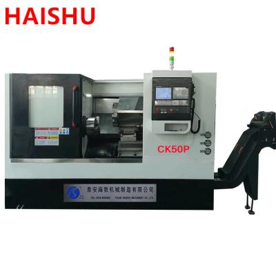 China Metal Processing Diy CK50P CNC Slope Bed Lathe Machine Tool With Turning Milling Machining Center for sale