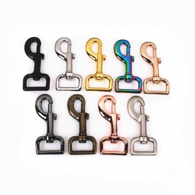 China Snap Hooks Metal Dog Leash 15mm/20mm/25mm Zinc Alloy Viable Swivel Turning Carabiner Hook for sale