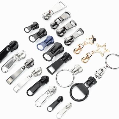 China Wholesale Price 3# 5# 8# 10# Sale Nickel Free High Quality Nylon /Resin/Metal Zipper Puller For Clothes for sale