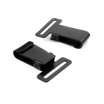 China China Factory Eco-friendly Durable Metal Buckle Black Clips Spring Snap Hook For 32mm 38mm Belt for sale