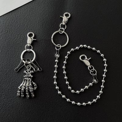 China Eco-Friendly Pocket Rock Hip Hop Skull Jewelry Clothing Wallet Punk Chain Waist Pants Chains for sale