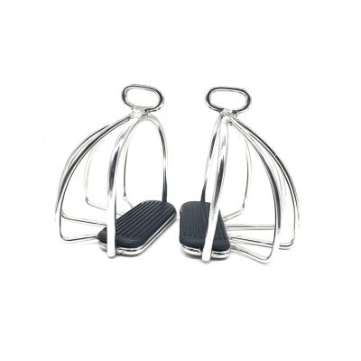 China Eco - Friendly 304 Stainless Steel Safety Stirrups , Horse Riding Stirrups , Foot Guard Horse Stirrups for sale