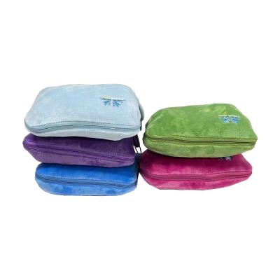 China Anti-pilling custom travel pillow set with airplane travel blanket and pillow cover set with zipper and carrying case for sale