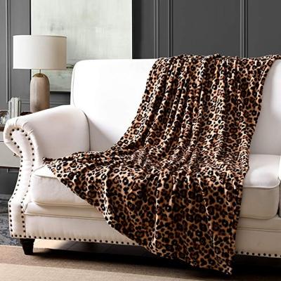 China Anti-pilling Polyester Fleece Throw Blanket Zebra Tiger Skin Pattern Faux Fur Coral Blanket 100% for sale