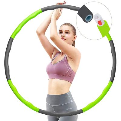 China New Design Gym Durable Professional Fitness Durable Weighted Ring Hoops Soft Weighted Foldable Polynesian Dance Detachable Buckle for sale