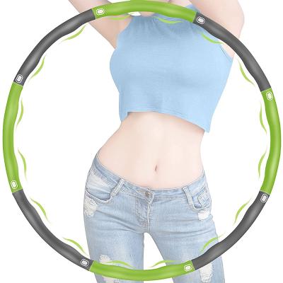 China Goods 2022 Hot Sale Polynesian Dance Ring Hooping Lose Weight Exercise Detachable Weighted Hoops for Adults and Children for sale