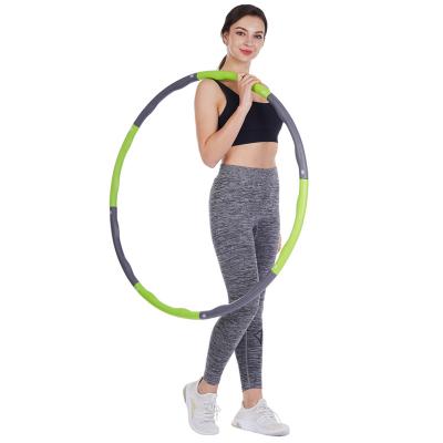 China 2022 Durable Polynesian Dance Loop Adults Wave DesignPlastic Fitness Removable Weighted Polynesian Dance Ring Hoops for sale