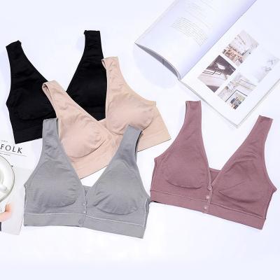 China New QUICK DRY Maternity Bra Front Closed Lactation Bra Breastfeeding Pad Removable Molded Bra Women's Foam Underwear for sale