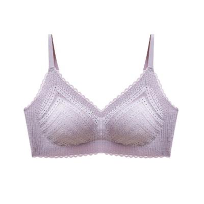 China Wholesale New Women's Sleep Lace Lingerie Comfortable Breathable Bra Gather Breathable Bra Breast Underwear for sale