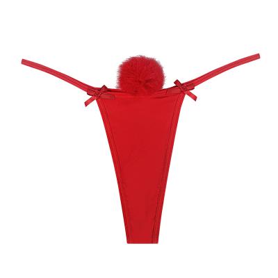 China Wholesale Sexy Christmas Women's Underwear Girl Bikini Breathable Thongs And G - String Pants Thongs for sale