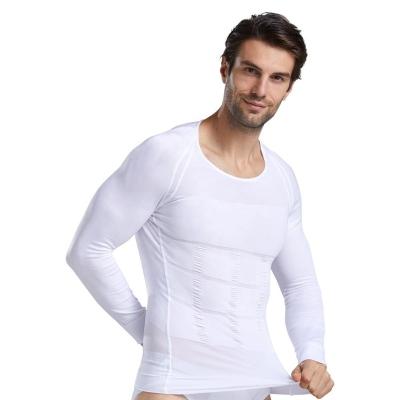 China Factory Direct Selling QUICK DRY Men's Weight Watcher Compression Shirt Sleeve Underwear Shapers Corset Long for sale