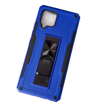 China Shockproof Liner With Camera Protector Kickstand Phone Case For tecno 8 spark 4 camon 12 hot armor case for sale