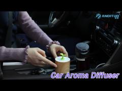 Wood Grain Car Aroma Diffuser 10ml USB 3 Modes Small Size No Heat