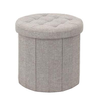 China New Design Ottoman Stool Oval Shape (Height) Stool Adjustable Folding Storage Stool for sale