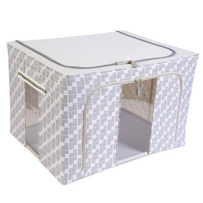 China Modern storage box and folding fabric storage box load large and heavy fabrics living box for sale