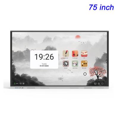 Chine tableau plat interactif tableau blanc interactif pour les salles de classe intelligentes écran tactile LCD tout en un PC tableau blanc intelligent interactif tableau plat pour l'éducation à vendre