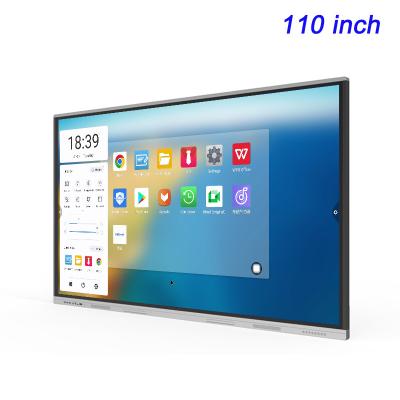 China 110in Smart Interactive Flat Panel 4K UHD Panel Smart Board With Android Windows System for sale