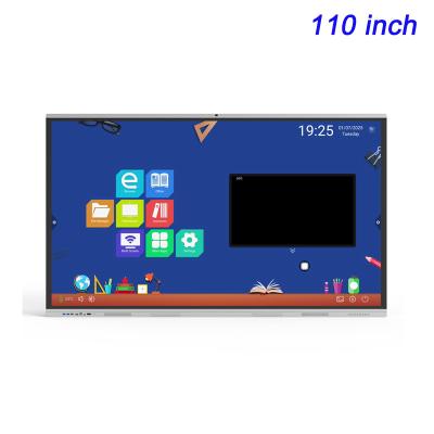 China Android 4K LCD Interactivo Panel Flat Sala de clases 110in Panel Interactivo Inteligente en venta