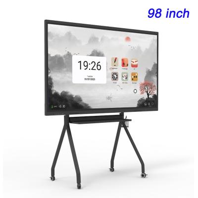 China Educación Smart Interactivo Panel plano 3840 × 2160 98 pulgadas Panel interactivo en venta