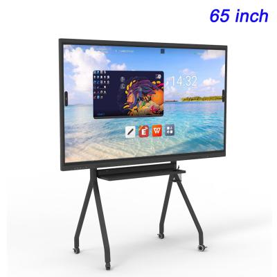 China Dual OS 65 pulgadas Digital Board 4K 65 pulgadas Finger Touch Interactivo Tablero Blanco en venta