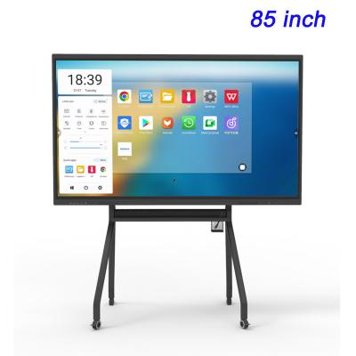 China Pizarra Smart Interactive Flat Panel Android 11 85 Inch Interactive Panel Multi Touch for sale