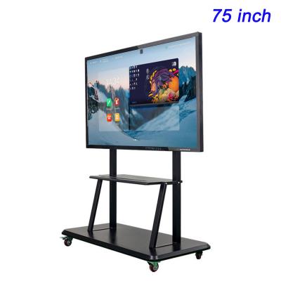 China FCC 75 Inch Interactive Flat Panel Multimedia Touch Screen Board For Teaching for sale