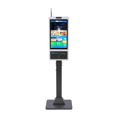 China Heated Display Self Ordering Kiosk Restaurant Pos Kiosk For Cold Climate for sale