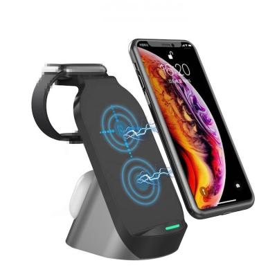 China H18 Mobile Phone Wireless Charger 3 in 1 Magnetic Fast Charger 15W Mobile Phone Wireless Charger for sale